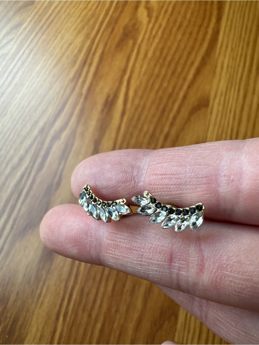 Rocksbox Gold Ear Climber Studs